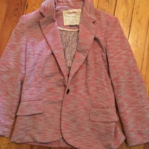 Anthropologie Cartonnier pink blazer